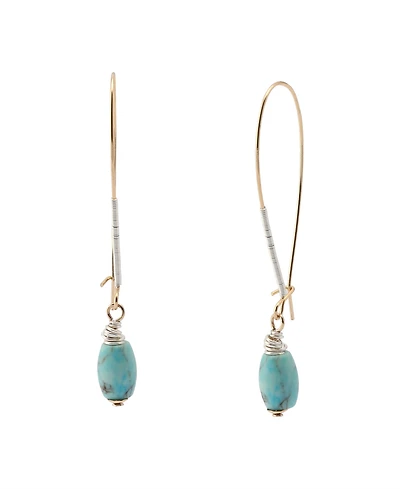 Robert Lee Morris Soho Turquoise Stone Dangle Earrings