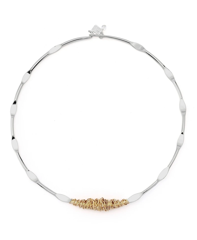 Robert Lee Morris Soho Silver Wire Wrapped Sculpted Collar Necklace