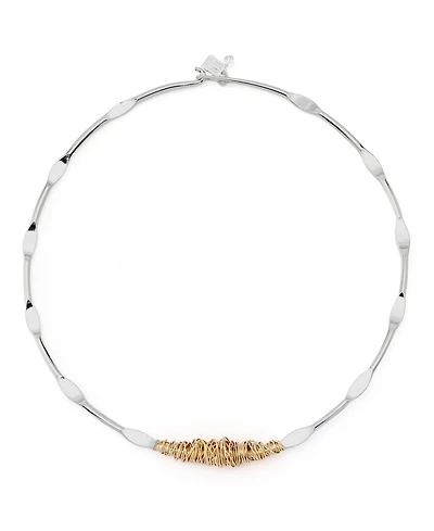 Robert Lee Morris Soho Silver Wire Wrapped Sculpted Collar Necklace