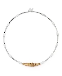 Robert Lee Morris Soho Silver Wire Wrapped Sculpted Collar Necklace
