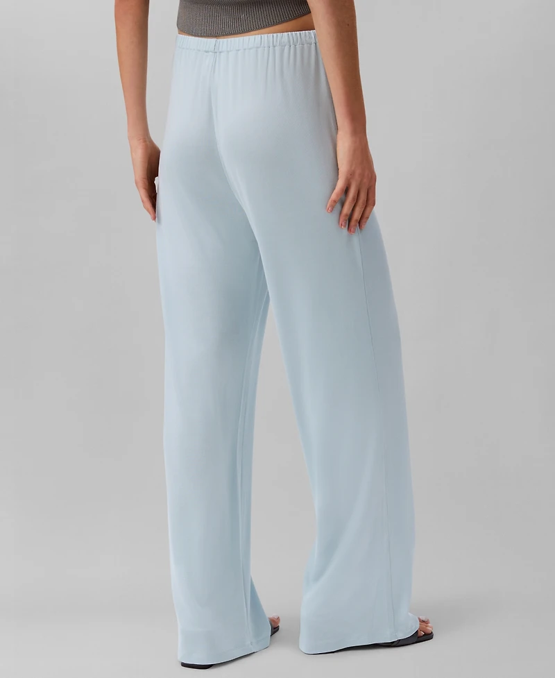 Calvin Klein Women's Shiny Pull-On Pants