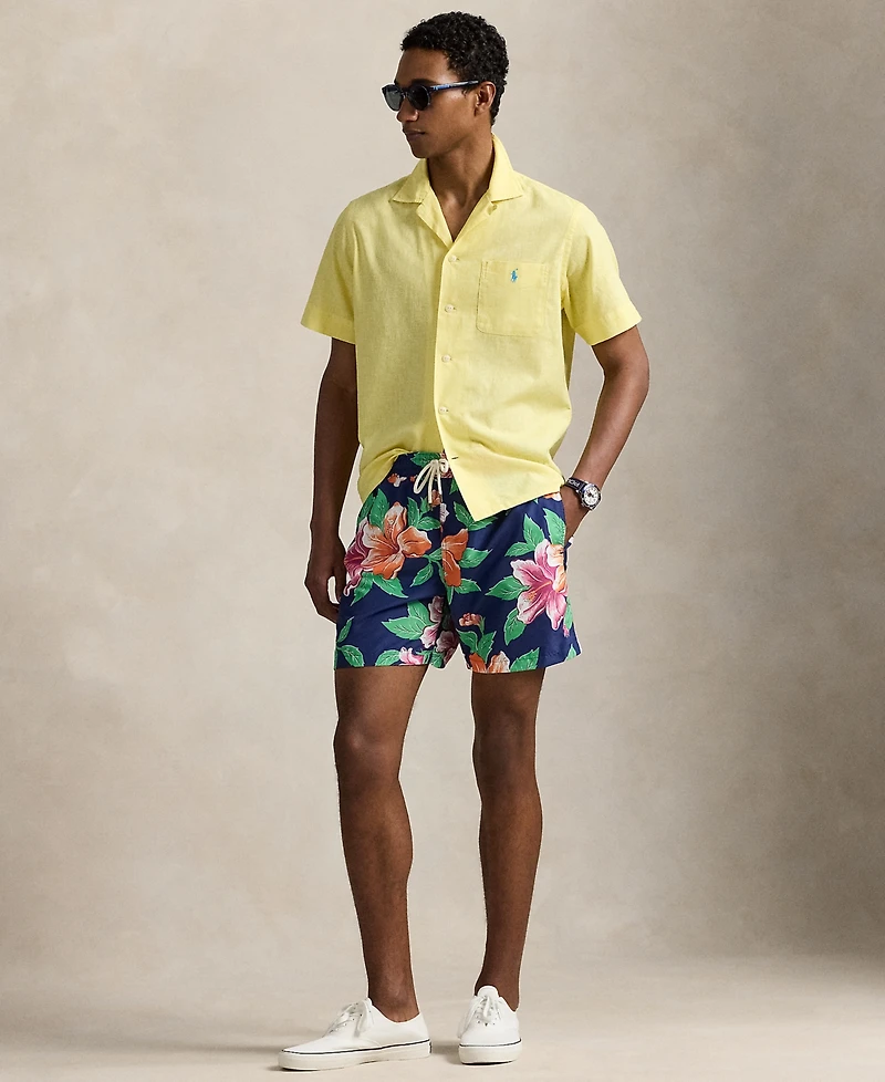 Polo Ralph Lauren Men's 5.75-Inch Traveler Classic Printed Swim Trunks