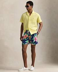 Polo Ralph Lauren Men's 5.75-Inch Traveler Classic Printed Swim Trunks
