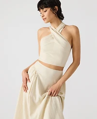 Steve Madden Women's Winnie Halter Crop Top