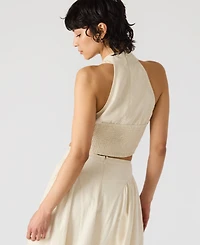 Steve Madden Women's Winnie Halter Crop Top