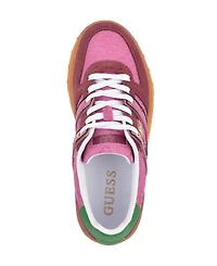 Guess Women's Inart Low Profile Sporty Gum Bottom Lace-Up Sneakers