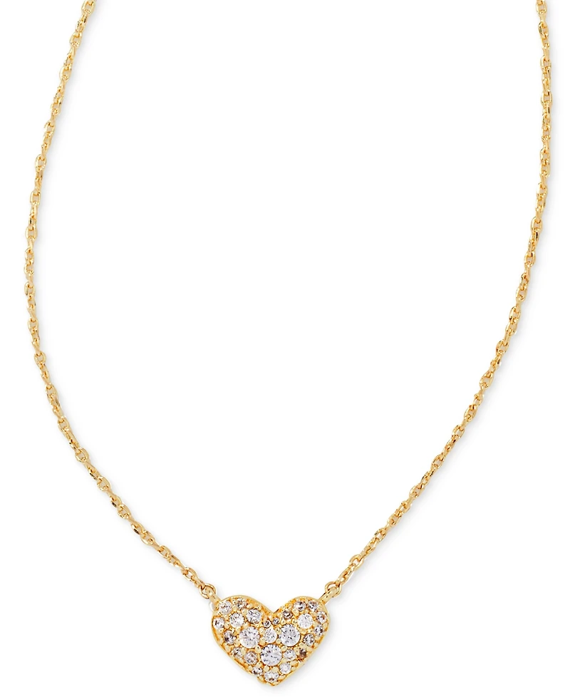 Kendra Scott 2-Pc. Set Pave Heart 19" Necklaces