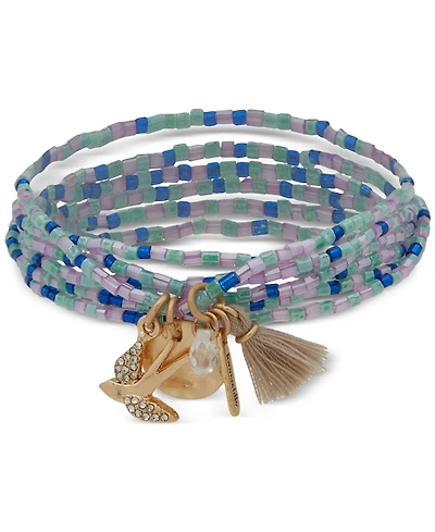 lonna & lilly Gold-Tone 6-pc. Set Beaded Stretch Bracelet