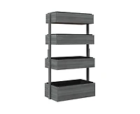 4 Tier Vertical Wooden Planter Box Raised Bed