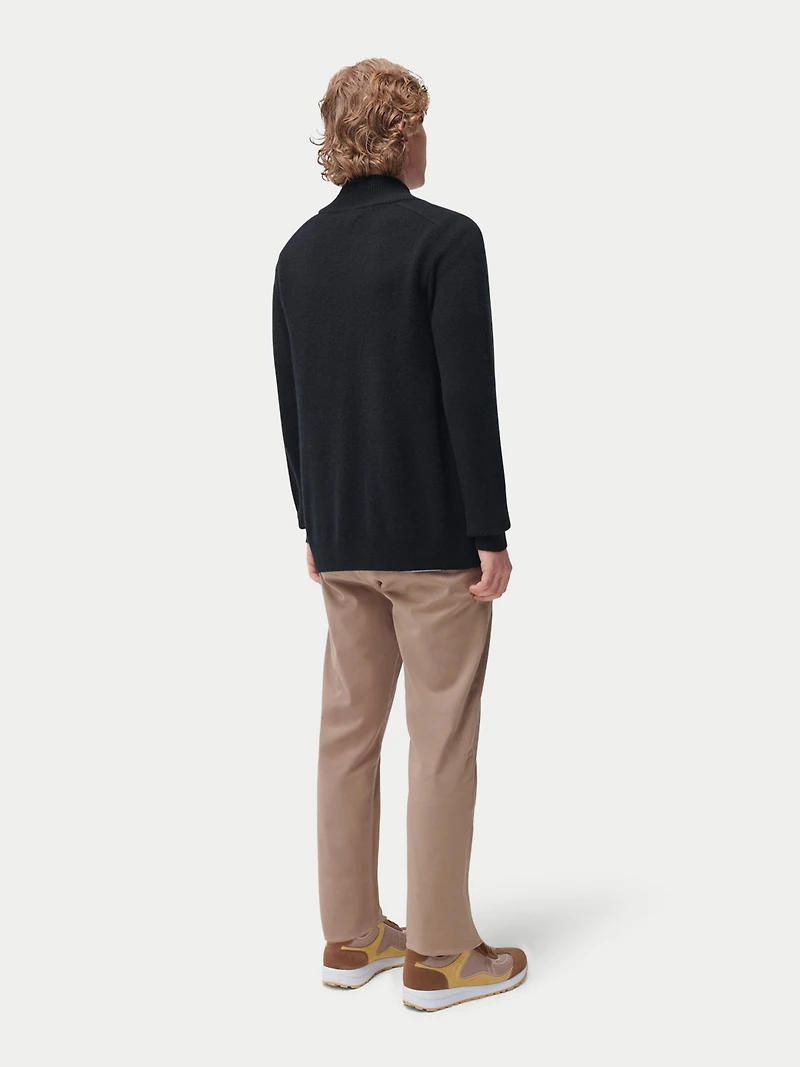 Gobi Cashmere Men's High Neck Full-Zip Cardigan