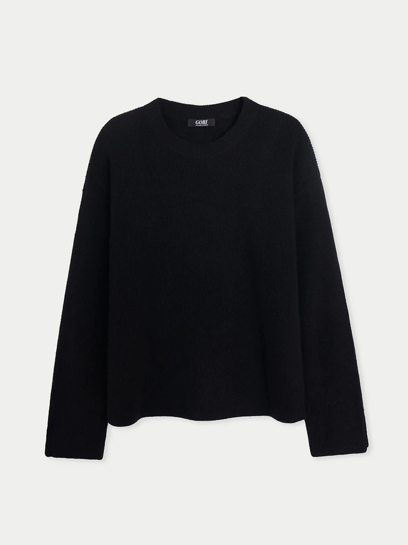 Gobi Cashmere Women's Split-Sleeve Sweater