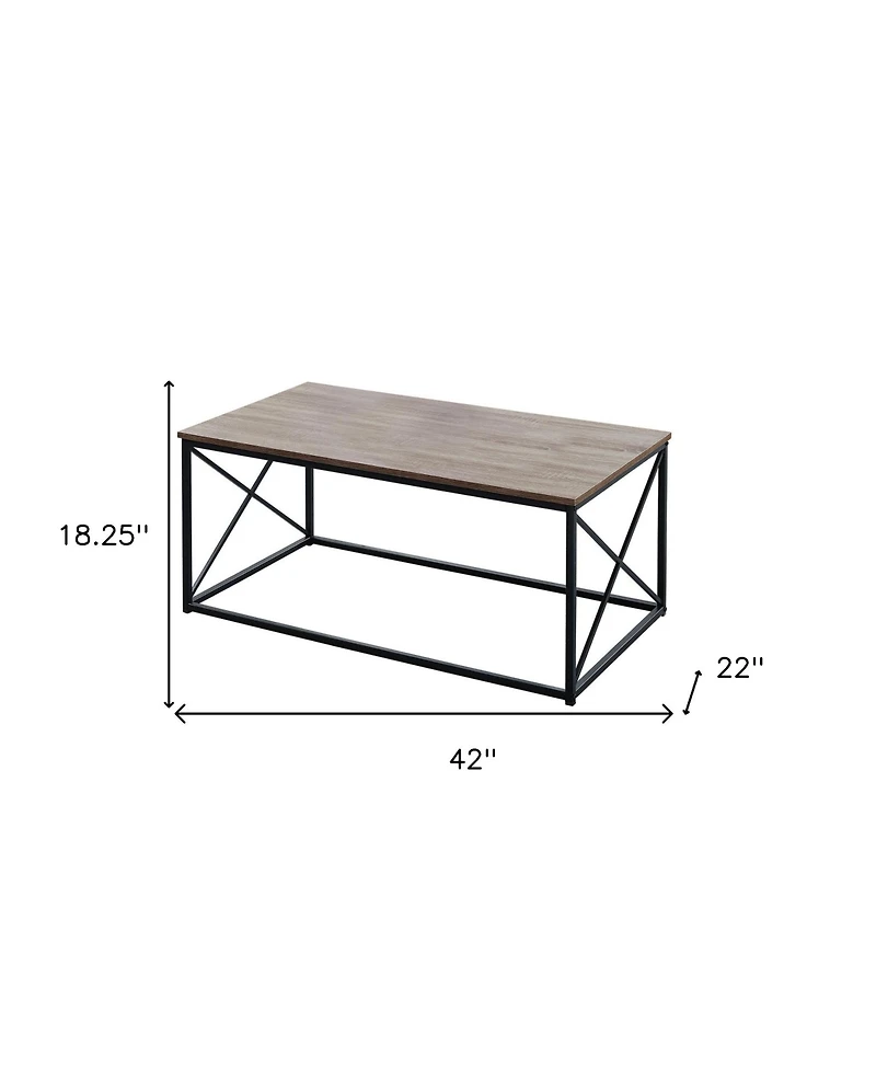 Set of Three Metal Coffee Tables for Modern Living Room Decor