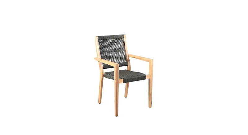 Set of Two Solid Wood Arm Chairs – Outdoor Seating for Patio & Deck