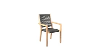 Set of Two Solid Wood Arm Chairs – Outdoor Seating for Patio & Deck