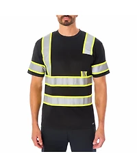 Smith's Workwear Men's Short Sleeve High-Visibility Reflective Safety Tee