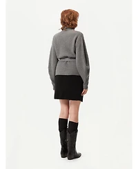 Gobi Cashmere Women's Belted Turtleneck