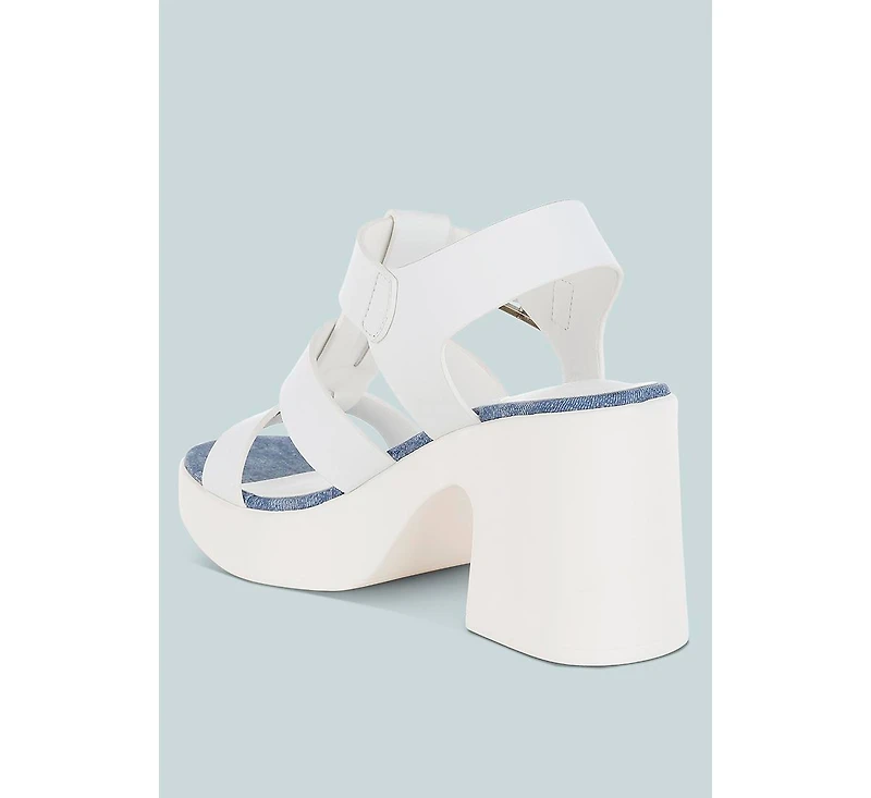 Avalon Chunky Pin Buckle Platform Heels Women
