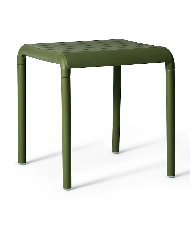Plastic Modern Outdoor Patio Accent Side Tables (Set of 2)