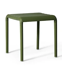 Plastic Modern Outdoor Patio Accent Side Tables (Set of 2)