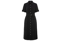 Olsen Women's Crinkle A-Line Shirt Dress