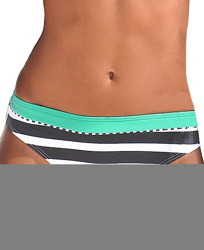 Lascana Women's Striped Classic Bikini Swimsuit Bottom