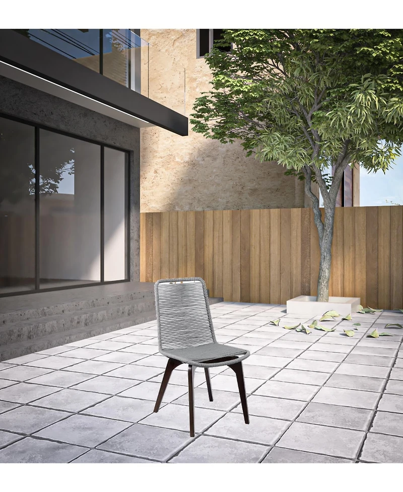 Set of Two Solid Wood Dining Chairs – Perfect Outdoor Seating for Deck & Patio