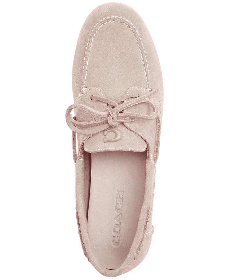 Coach Women's Sculpted C Boat Shoe Flats
