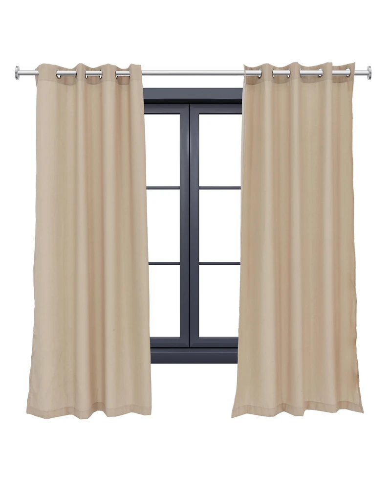 Simple Styles Indoor/Outdoor Curtain Panels with Grommet Tops