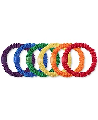 Slip 6-Pc. Rainbow Pure Silk Skinny Scrunchies, Exclusively at Macy's
