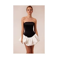 Milla Women's Swan-like mini corset dress