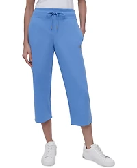 Dkny Sport Women's Studded-Logo Cropped Pants