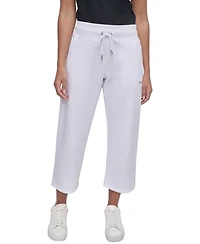 Dkny Sport Women's Studded-Logo Cropped Pants