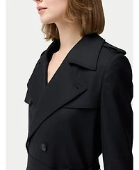 Gobi Cashmere Women's Double Breasted Trench Coat