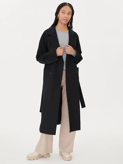 Gobi Cashmere Women's Double Breasted Long Coat