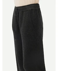 Gobi Cashmere Women's Cashmere Straight Leg Jogger With Contrast Side