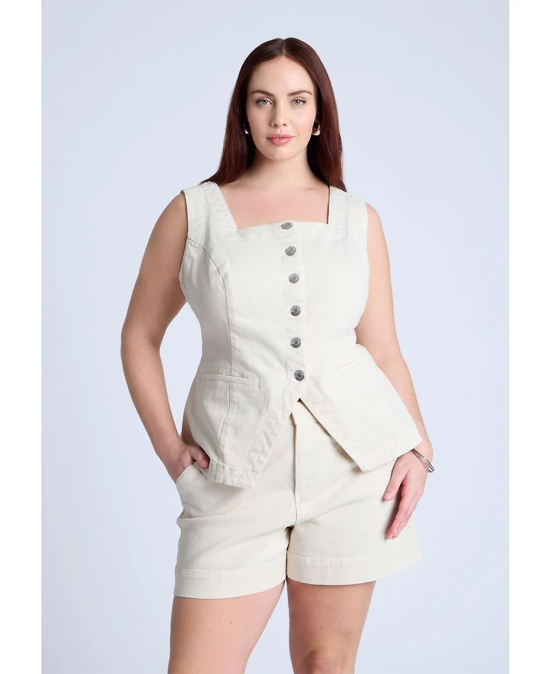 Eloquii Plus Denim Vest