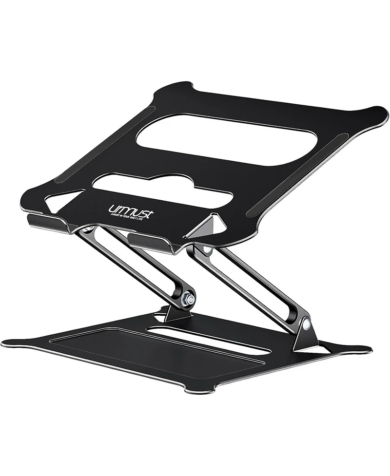 Urmust Adjustable Laptop Stand, Portable Riser, Aluminum Stand for Desk Foldable, Ergonomic Computer Notebook Holder MacBook A
