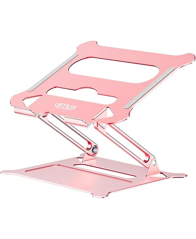 Urmust Adjustable Laptop Stand, Portable Laptop Riser, Aluminum Laptop Stand for Desk Foldable, Ergonomic Computer Notebook Stand Holder for MacBook A