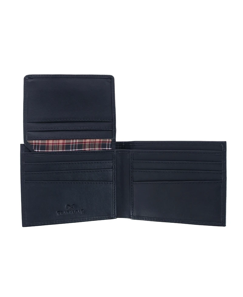 Trafalgar Men's Sergio Genuine Leather Rfid Bi-Fold Passcase Wallet