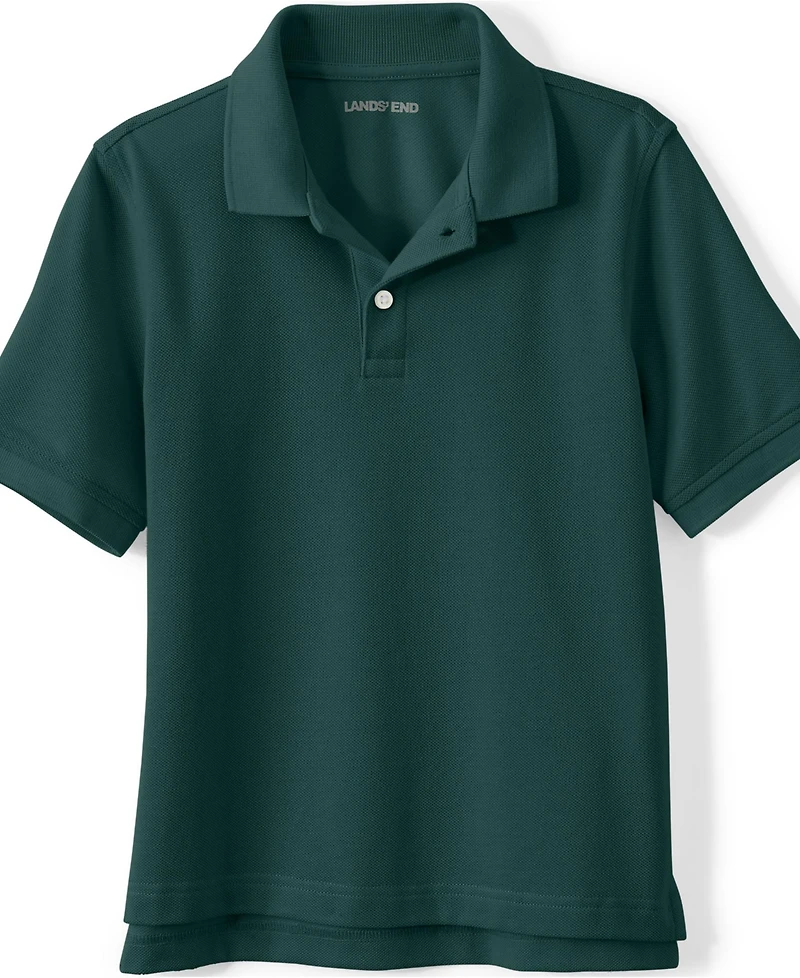 Lands' End Girls Short Sleeve Mesh Polo Shirt