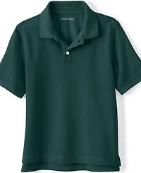 Lands' End Girls Short Sleeve Mesh Polo Shirt