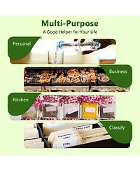 Polono P31S Label Maker Machine with Tape, Portable Thermal Printer, Bluetooth Printer for Organizing Storage Office Home, Sticker Make