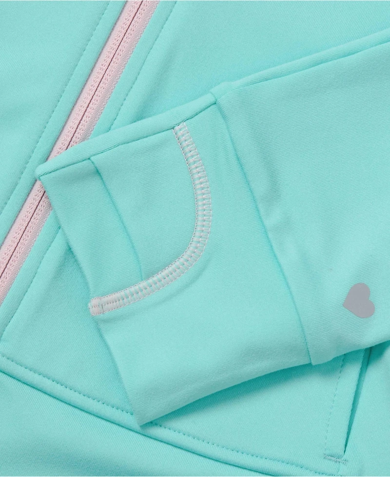 Lands' End Girls Active Zip Up Track Jacket