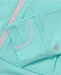 Lands' End Girls Active Zip Up Track Jacket