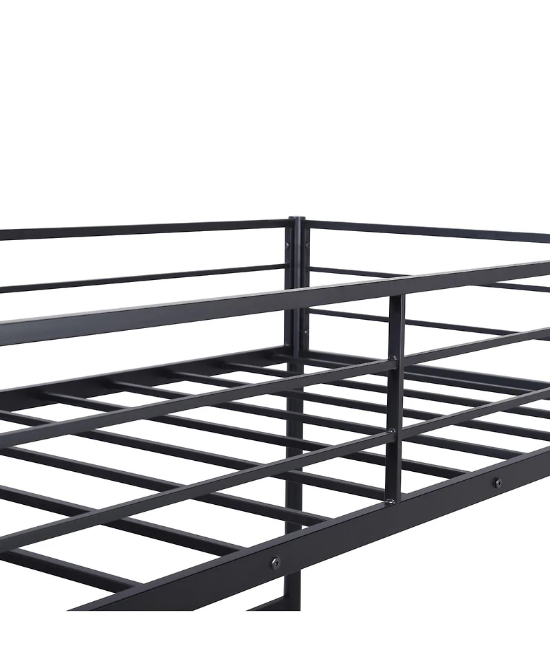 Metal Loft Bed with Desk – Space-Saving Design