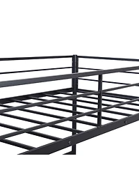 Metal Loft Bed with Desk – Space-Saving Design