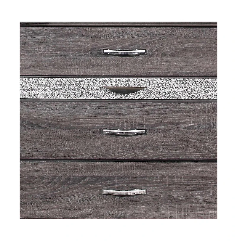 Modern Six-Drawer Dresser with Smooth Glide Drawers for Small Spaces
