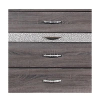 Modern Six-Drawer Dresser with Smooth Glide Drawers for Small Spaces