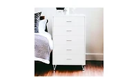 Five-Drawer Dresser for Bedroom Storage and Organization