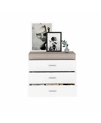 Modern Three-Drawer Dresser for Small Spaces and Home Organization
